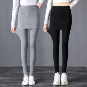 LEGGINGS 바디핏팬츠 롱스커트 일체형 컴포트치깅스 경량 스타킹 밴드형 트렌드