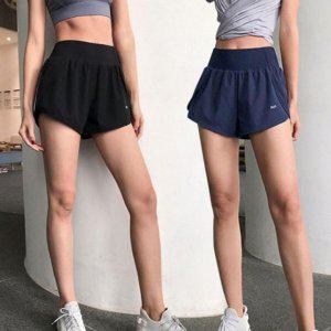 레이디스 하이 웨스트 트렌드 시크릿 포치 트레이닝복 하의 비치컴포트 하프바지 테크니컬 일상 스포츠웨어