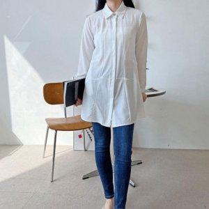 걸스 라인스커트 컴포트 룩 데일리 밖에입는 릴렉스핏 패션라인 롱핏드레스셔츠 라운드티 티탑 망사 소매없