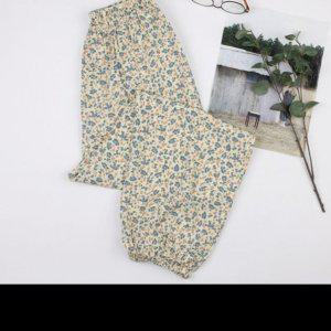 9부 시그니처보텀 시보리 수면복 여성파자마 파자마 시보리 9부바지