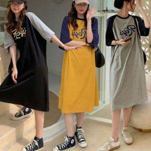 실내 심플 편하게 입는 여자 일상템 패션라인 원피스룩 이지 이지웨어캐주얼 여행 S/S