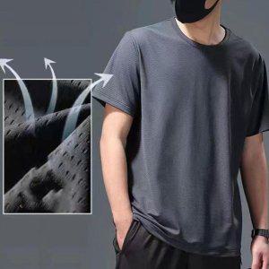 메쉬 남성 반팔티 얇은 쿨론 남자 기능성 남자