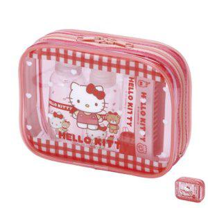 여행용세면도구 휴대용 호텔어메니티 일회용 키트 여행용공병세트 헬로키티 트래블 여행 세트