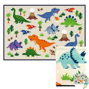 돗자리매트 감성 캠핑 대나무 피크닉용품 1인용 돗자리 휴대용 매트 다이노 사우르스