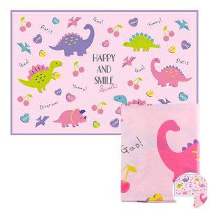 돗자리매트 감성 캠핑 대나무 피크닉용품 1인용 돗자리 휴대용 매트 해피 스마일