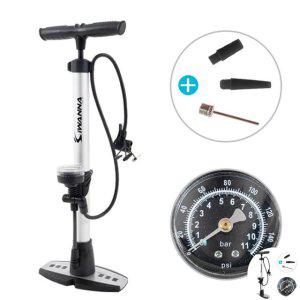 공기주입기 미니 축구공바람 펌프 알루미늄 게이지 자전거 공기압측정 압력게이지 볼압력게이지