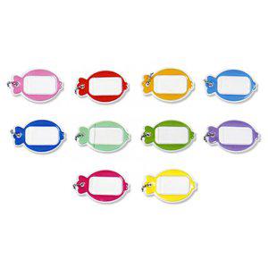 JMds 가꿈 네임텍 고리 이름표 (물고기) (NO.066) 어린이 가방 소지품 캐리어 이름표