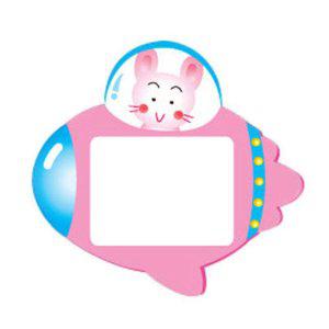 JMds 가꿈 명찰 우주선 (분홍) (10개입) (NO.004) 초등학교 유치원 어린이집 입학 이름표