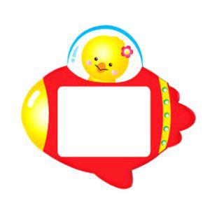 JMds 가꿈 명찰 우주선 (빨강) (10개입) (NO.003) 초등학교 유치원 어린이집 입학 이름표