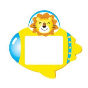 JMds 가꿈 명찰 우주선 (노랑) (10개입) (NO.002) 초등학교 유치원 어린이집 입학 이름표