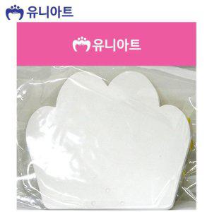 미술놀이 부채 공예 유니아트 5개입 종이 유치