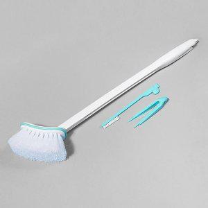 욕실 하수구 청소용 브러쉬 분리형 청소도구 슬림 브러시 위생 정리 도구