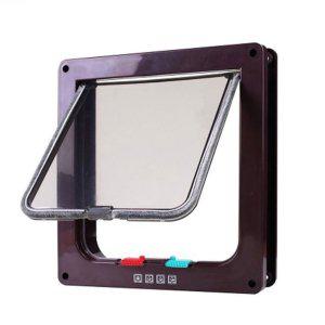 강아지 고양이 펫도어 블랙 L 애견 베란다 출입문