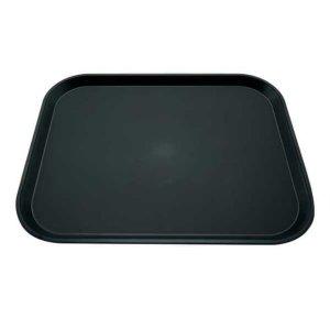 대형 논슬립 블랙 서빙 트레이 사각 쟁반 식사 용기 저탄소 전자레인지용