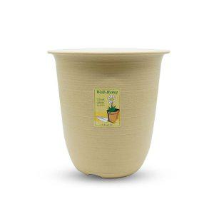 식물재배 화분 플라스틱 원형 베이지색 난화분 식물 분갈이 용기