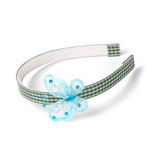 어린이 초등 체크나비머리띠 유치원단체 저학년