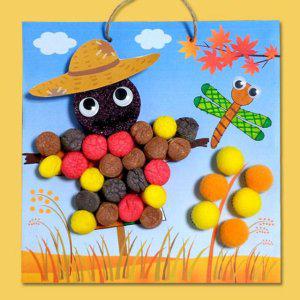 유치원미술 가을허수아비아트콘부조 어린이집단체