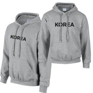 KOREA 남성맨투맨 그레이 밀리터리 스포츠