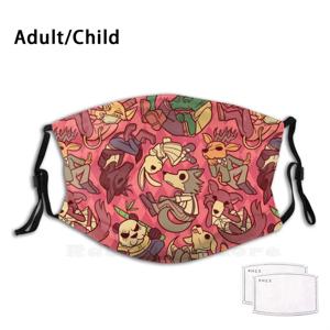 리틀 비스타 성인 키즈 방진 필터 Diy 마스크, 비스타 레고시 하루 루이스 울프 애니메이션 만화 버니 카니보레스 주노 잭