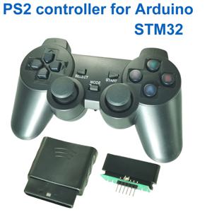 Arduino 2.4G 무선 PS2 컨트롤러 게임 패드 조이스틱 (수신기 포함) 듀얼 쇼크 모터 STM32 로봇 암 메카넘 휠 로봇 자동차 키트
