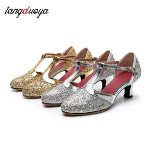 여성용 현대 무용 신발, 여아용 라틴 댄싱 신발, 부드러운 밑창, 볼룸 댄스 신발, 하이힐