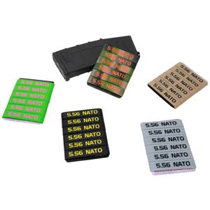 5.56 Nato 300 Blackout Magazine 마킹 고무 밴드 Muti-Colors 용 6 팩 매거진 마킹 밴드 총 안전을위한 고품질