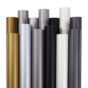 자기 접착제 닦았 스티커 스테인레스 스틸 에어컨 세탁기 캐비닛 도어 방수 벽지 홈 인테리어