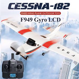 【C0】WLtoys 2.4G F949 LCD 버전 RC 비행기 Cessna 182 3D6G 3Ch 고정 날개 비행기 야외 드론 RTF(자이로스코프 및 야간 포함)
