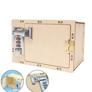 DIY 나무 암호 상자 조립 코드 상자, 과학 학교 프로젝트 실험 키트, 과학 장난감 스템 교육 완구