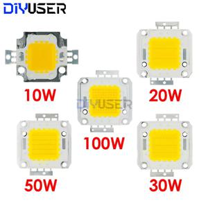 DIYUSER 통합 고출력 램프 비즈, 백색/온백색 LED 칩, 10W, 20W, 30W, 50W, 100W, 24 * 44mil, 32V-34V, 3200K-6500K 600-3000MA