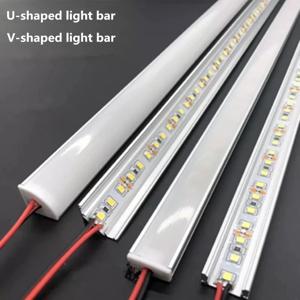 LED 알루미늄 엄밀한 라이트 바 DC12V 50CM 20 인치 U/V 모양 5730 36LED LED 알루미늄 채널 홈 장식 조명