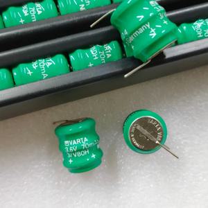 VARTA 니켈 수소 충전식 배터리, 3.6V, 70mAh, 3 V80H, 2PCs/로트