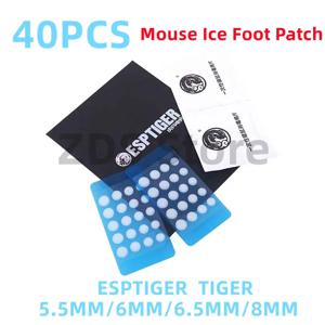 새로운 40PCS Esptiger Tiger ICE V2 발 스티커 핑크 DIY 작은 점 발 패드 아크 가장자리 Esptiger 5.5MM 6MM 6.5MM 7MM 8MM