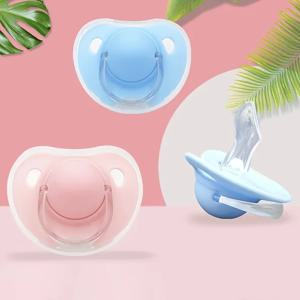 매일 및 야간 사용을 위한 커버가 있는 아기 젖꼭지 노리개 2개/팩