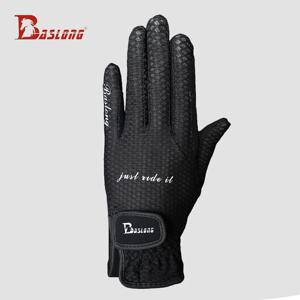 Baslong 승마 장갑 남성용 및 여성용 승마 장갑 기사 장비 손 중심 실리콘 미끄럼 방지 통기성 승마 스포츠 사이클링 장갑 하네스
