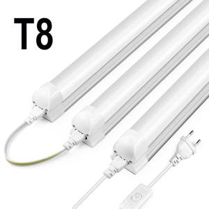 220V EU 플러그 T8 튜브 LED 바 LED 조명 홈 부엌 옷장 천장 barre led 50cm 25W 램프 2 행 LED 칩 슈퍼 밝은