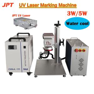 JPT 3W 5W UV 레이저 마킹기 파장 355nm UV 레이저 조각기 금속 유리 나무 아크릴 PVC 수냉식