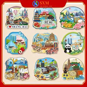 냉장고 자석, 중국 도시 문화 및 창의적 자기 장식 스티커