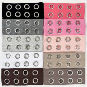 힙합 펑크 스타일 속이 빈 에어 아이 메탈릭 스트레치 헤드밴드(남성 및 여성용), 음악 축제 록 다크 헤드밴드