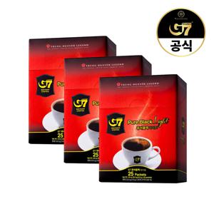 G7 퓨어블랙 라이트 25개입 x 3개 (75개입) / 베트남 블랙 다크 아메리카노