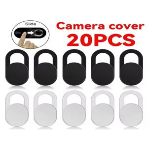 20pcs 검은 플라스틱 웹캠 케이스 안티 해커 셔터 개인 정보 보호 슬라이드 셔터 쉴드 스마트 폰 노트북 데스크탑 카메라