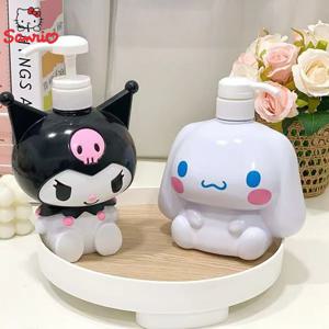 산리오 헬로 키티 시나모롤 샴푸 컨디셔너 병 쿠로미 멜로디 디스펜서 리필 용기 액체 비누 선물