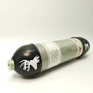 ACECARE 300Bar 4500Psi 3L 탄소 섬유 실린더 고압 스쿠버 다이빙 탱크 고무 보호 부츠 포함