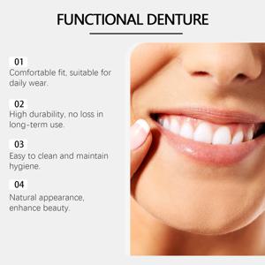 임시 틀니 리라이너 키트 커버 누락된 부러진 치아 상부 및 하부 치과 베니어 미적 향상 가짜 치아 구강 관리