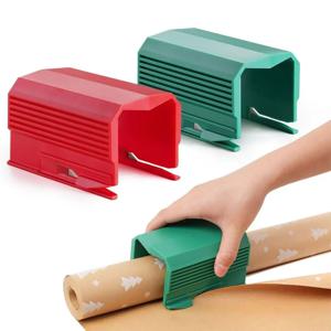 1개 선물 포장지 커터, 스크랩북 제작 및 선물 포장에 적합한 효율적이고 휴대 가능한 수동 절단 도구입니다.