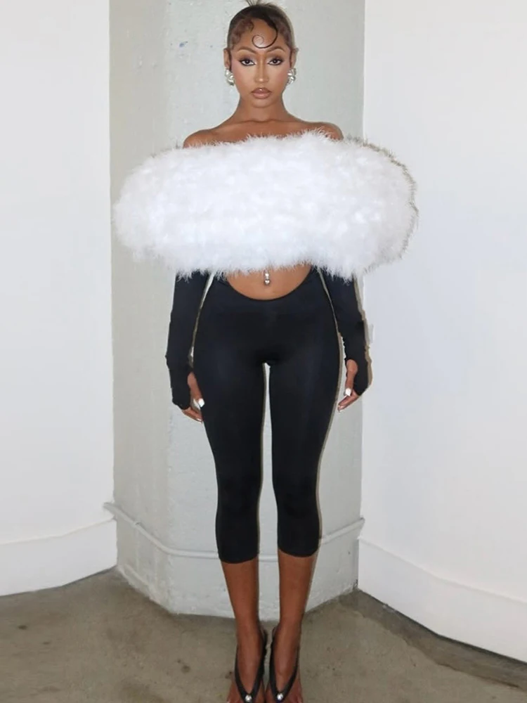 이상한 털이 있는 슬래시 넥 점프수트 여성 섹시한 홀로우 패치워크 긴 소매 백리스 스키니 핫티 스트리트 가을 신상 오버올