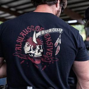 야외 스포츠 전투 훈련 반팔 프린트 면 탑 밀리터리 팬 티셔츠 캐주얼 루즈 다양한 장면에 적합