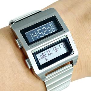 1111 전자 시계 남녀 커플 빈티지 70년대 레트로-퓨처리스틱 스타일 패션 LED 디지털 시계 매트릭스 IB DG 신제품