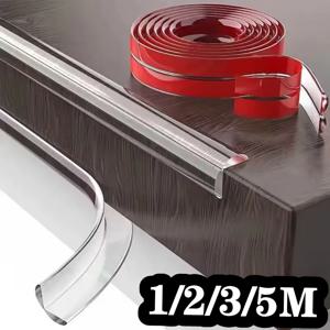 1/2/3/5M 안전 테이블 엣지 가드 가구 모서리 보호 스트립 자가 접착 투명 어린이 유아 충돌 방지 가드