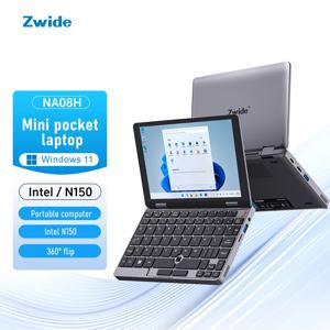 Zwide IntelN150 12GB 메모리 512GB SSD 하드 디스크 윈도우 11 홈 휴대용 노트북 미니 PC 터치 스크린